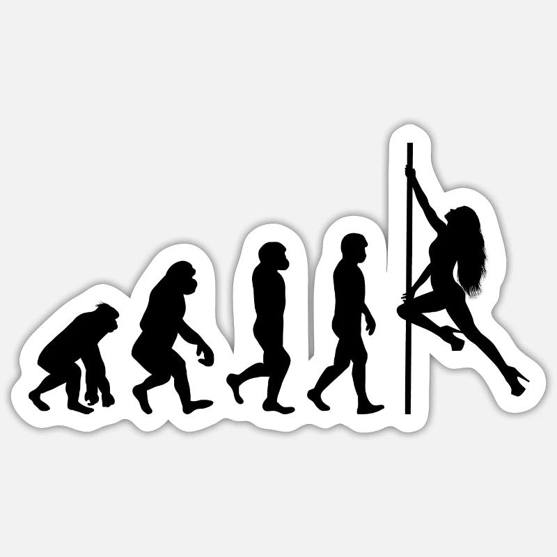 Pole Sport Dance Evolution Dancer Acrobatics Sticker taille S (10 x 10 cm)