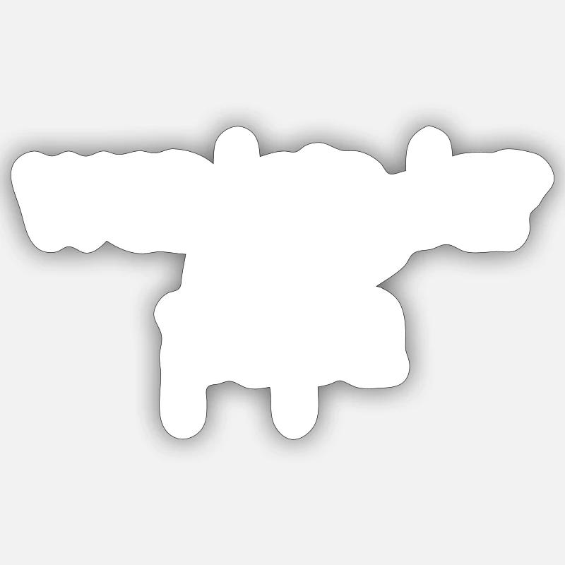 Werdender Papa - Sticker Größe S (10 x 10 cm) - Mattweiß