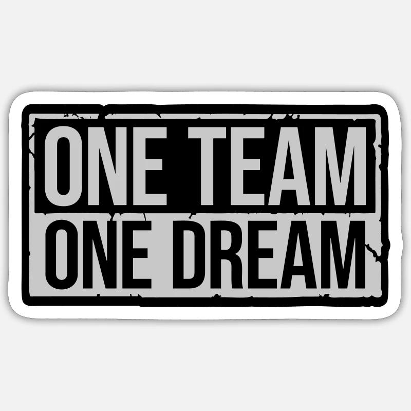 Équipe Shield One - Sticker taille S (10 x 10 cm) - blanc mat