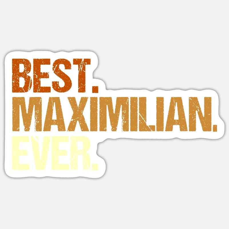 Maximilian - Sticker taille S (10 x 10 cm) - blanc mat