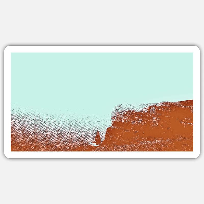Falaises de Moher Sticker taille S (10 x 10 cm)