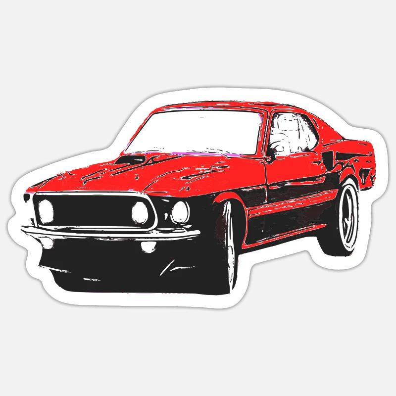 Auto - Sticker Größe S (10 x 10 cm) - Mattweiß