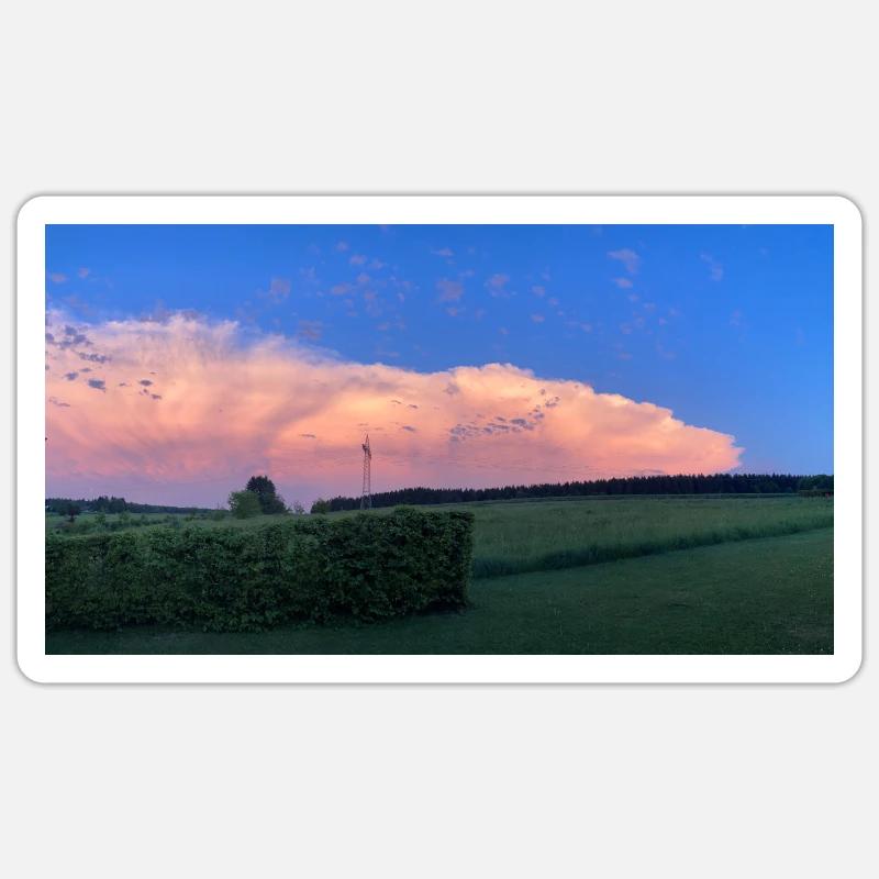 Image de nuage Sticker taille S (10 x 10 cm)