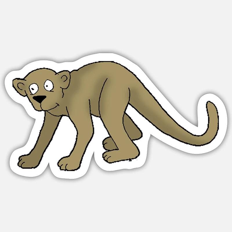Monkeys 2 - Sticker size S (10 x 10 cm) - white matte