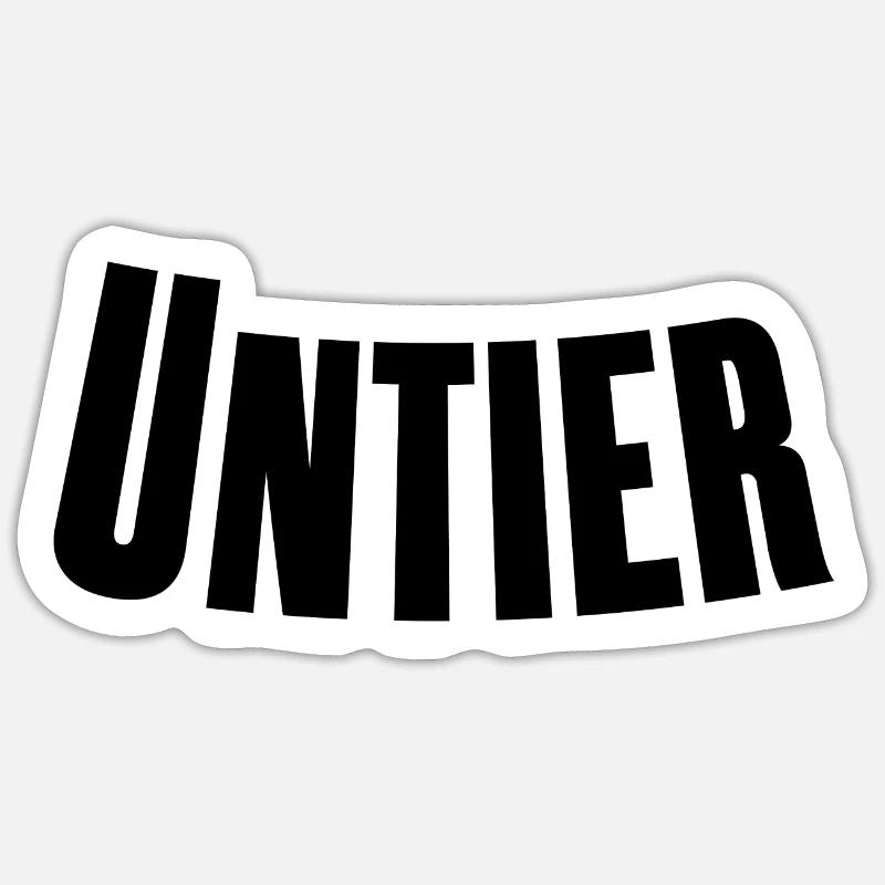 Monstre - Sticker taille S (10 x 10 cm) - blanc mat