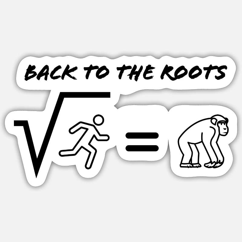 Retour aux sources - Sticker taille S (10 x 10 cm) - blanc mat