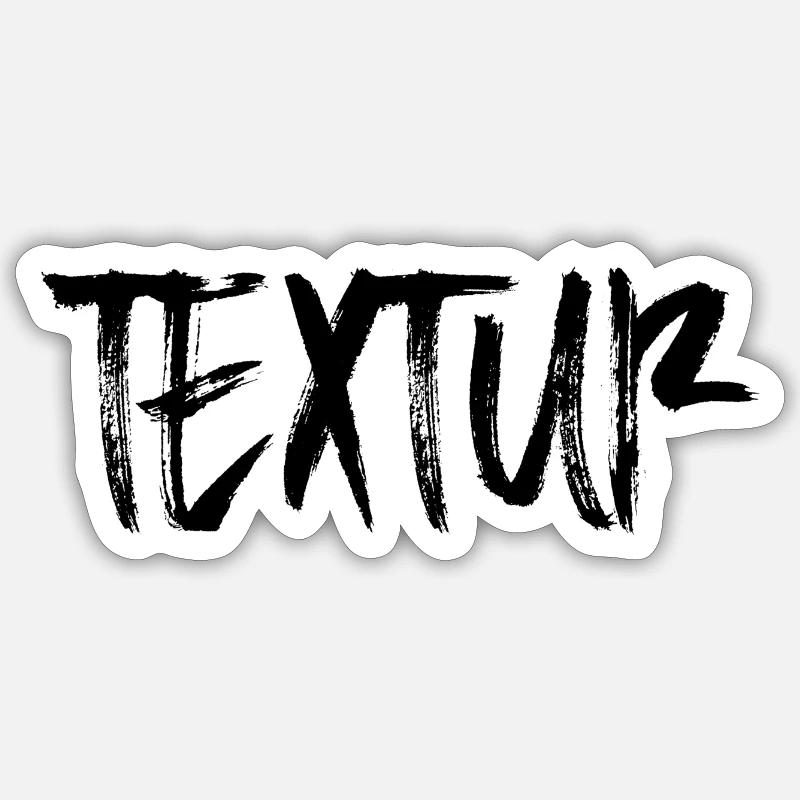 Textur - Sticker Größe S (10 x 10 cm) - Mattweiß
