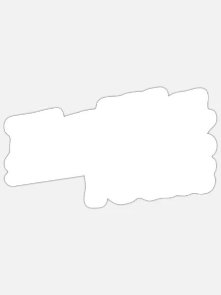 Hallig rockt - Textdesign mit Stadtnamen - Sticker Größe S (10 x 10 cm) - Mattweiß
