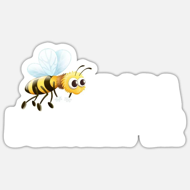 Papa Beekeeper - Sticker Größe S (10 x 10 cm) - Mattweiß