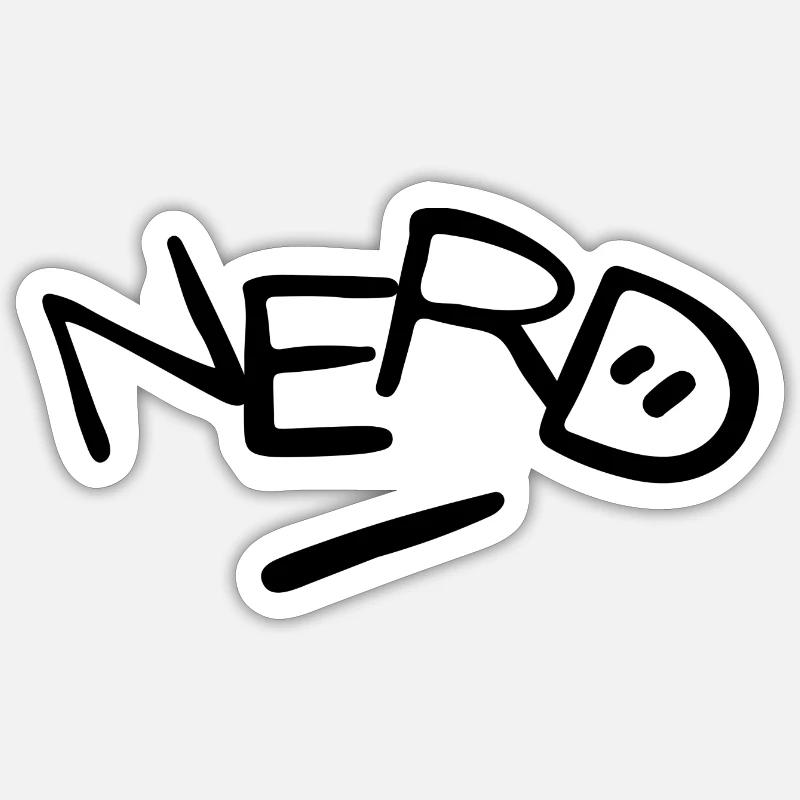 NERD Sticker Größe S (10 x 10 cm)