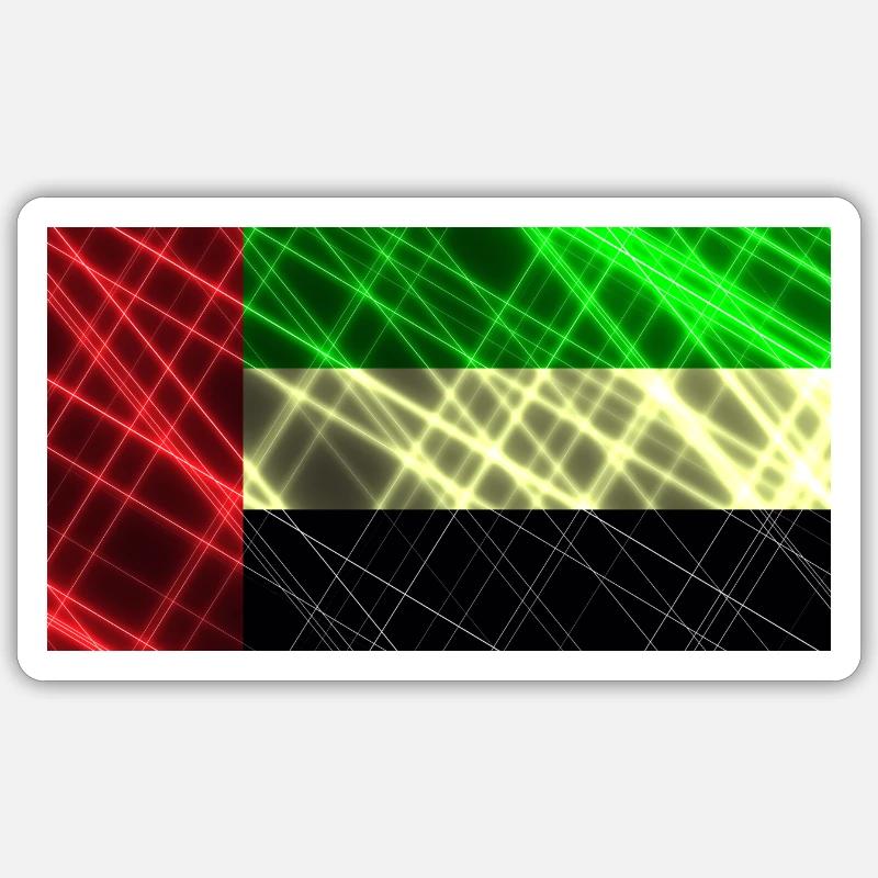 U.A.E - Sticker size S (10 x 10 cm) - white matte
