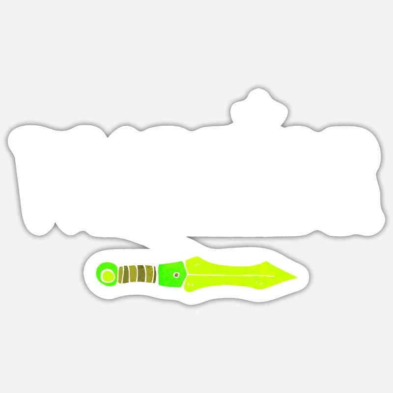 WARRIOR JDR ÉPÉE MAGIQUE Sticker taille S (10 x 10 cm)