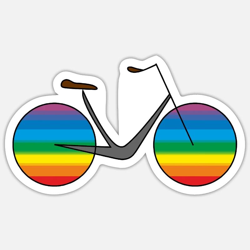 Vélo - Sticker taille S (10 x 10 cm) - blanc mat