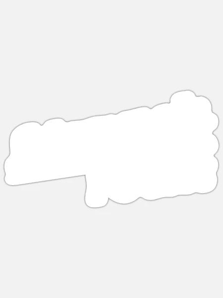 Lörrach rockt - Textdesign mit Stadtnamen - Sticker Größe S (10 x 10 cm) - Mattweiß