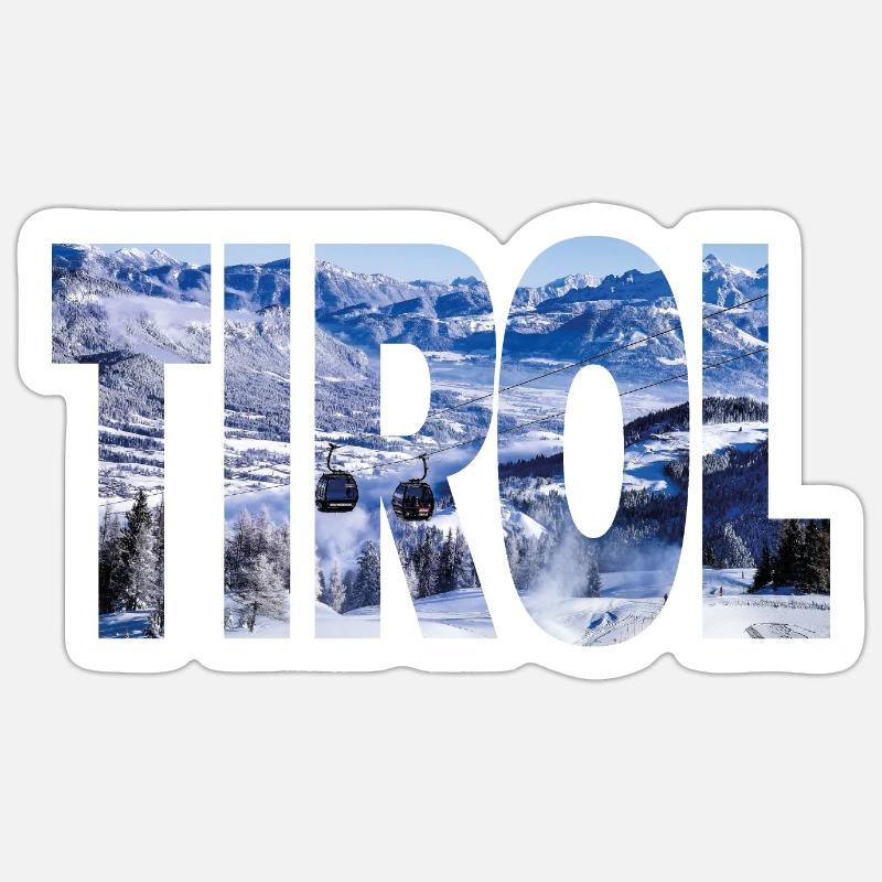 Tirol - Sticker Größe S (10 x 10 cm) - Mattweiß