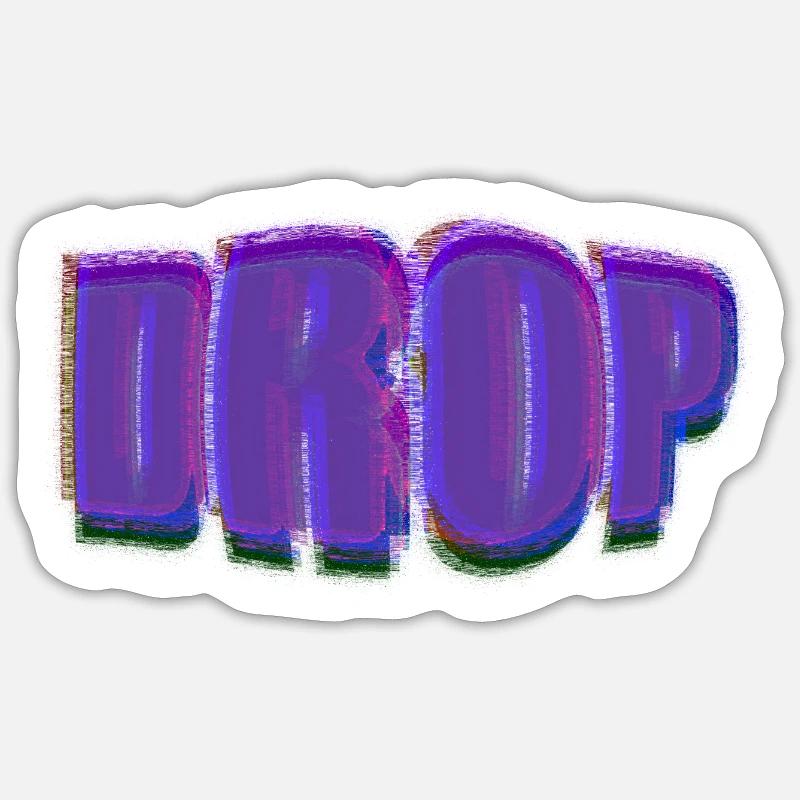 DROP - J’attends le Drop Sticker taille S (10 x 10 cm)