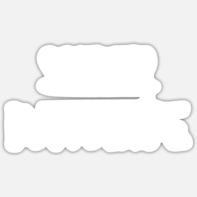 super bavarde - Sticker taille S (10 x 10 cm) - blanc mat