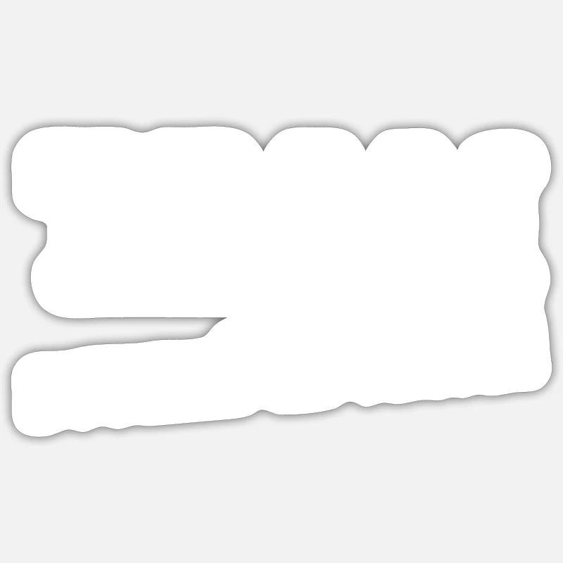 team bourré le matin - Sticker taille S (10 x 10 cm) - blanc mat