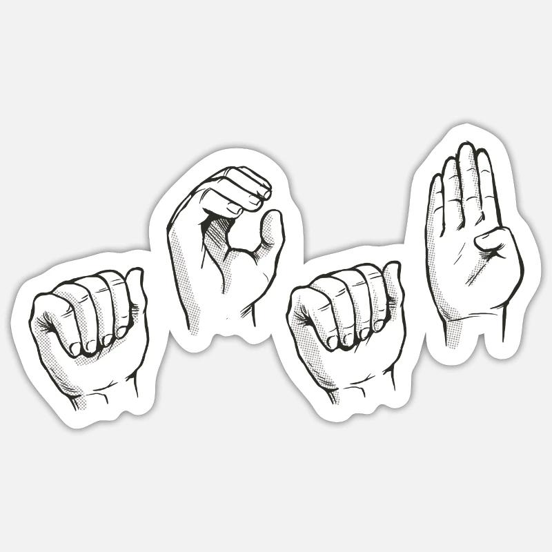 Sticker Größe S (10 x 10 cm) - 
