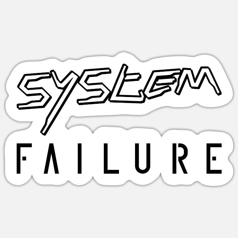 Défaillance du système Sticker taille S (10 x 10 cm)