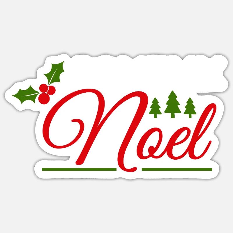 Joyeux Noël - Sticker taille S (10 x 10 cm) - blanc mat