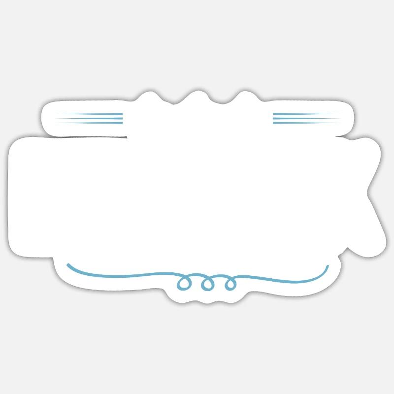 Dominik - Sticker taille S (10 x 10 cm) - blanc mat