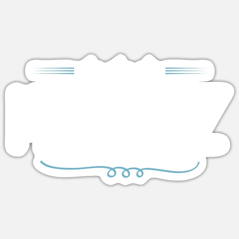 Moritz - Sticker taille S (10 x 10 cm) - blanc mat