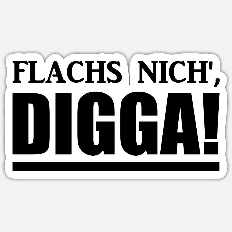 Digga - Hamburch - Sprüche Sticker Größe S (10 x 10 cm)