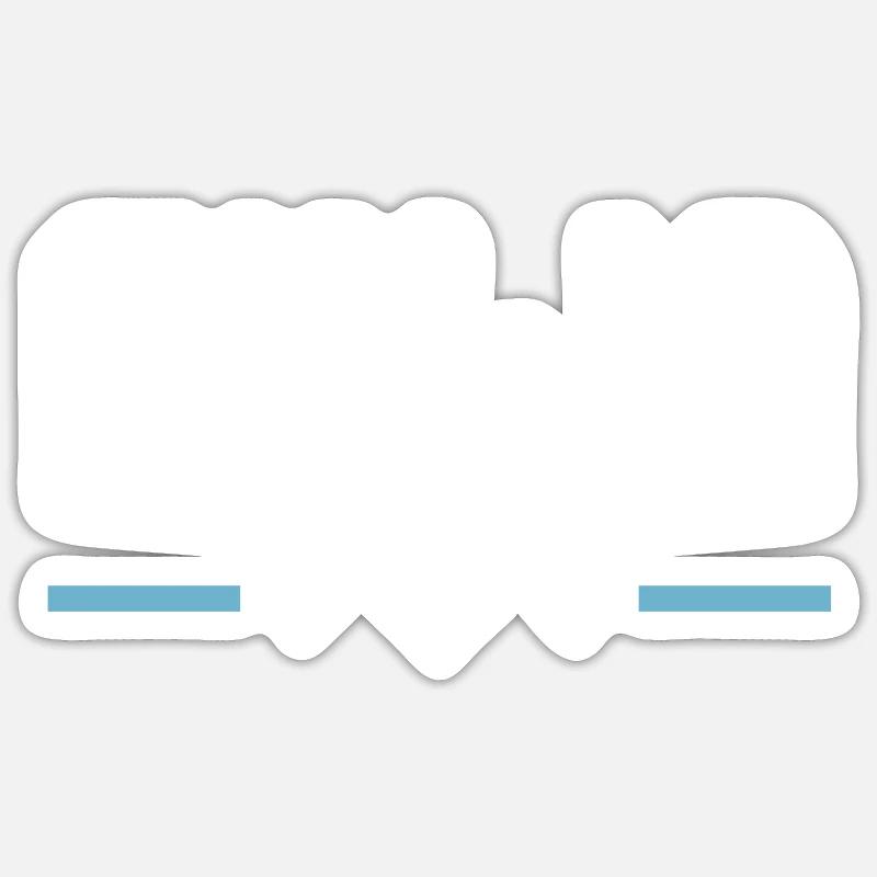 Jennifer - Sticker taille S (10 x 10 cm) - blanc mat