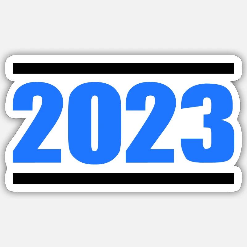 2023 - Sticker taille S (10 x 10 cm) - blanc mat