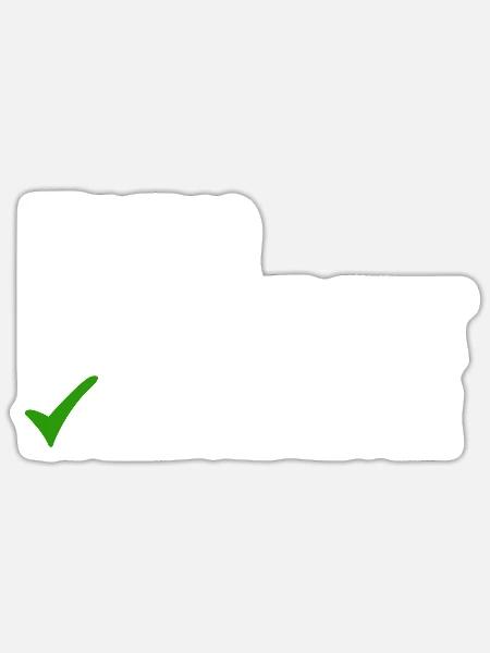 Erzgebirge Ledig Verheiratet - Sticker Größe S (10 x 10 cm) - Mattweiß