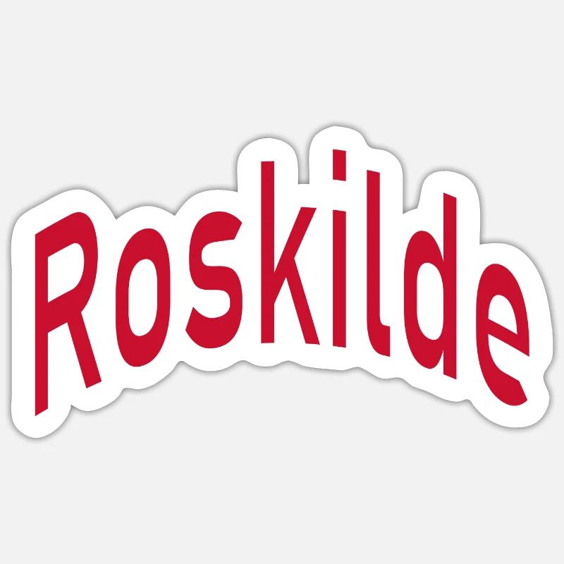 Roskilde - Sticker size S (10 x 10 cm) - white matte