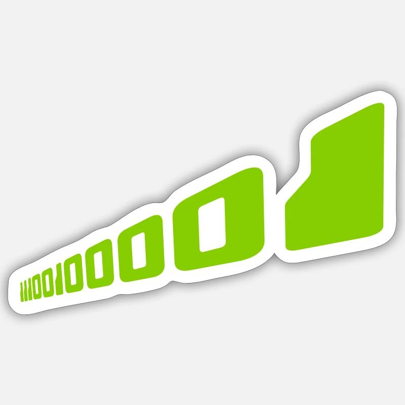 Langage de programme de code binaire Sticker taille S (10 x 10 cm)