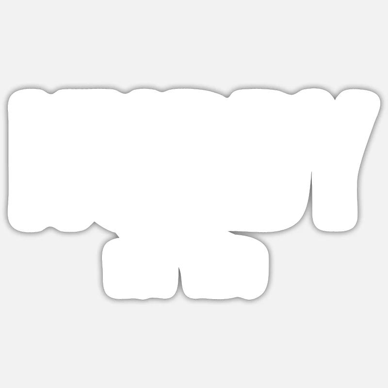 Hubby Est 1978 - Sticker taille S (10 x 10 cm) - blanc mat
