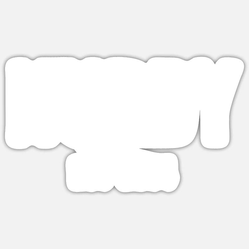 Hubby Est 2004 - Sticker size S (10 x 10 cm) - white matte