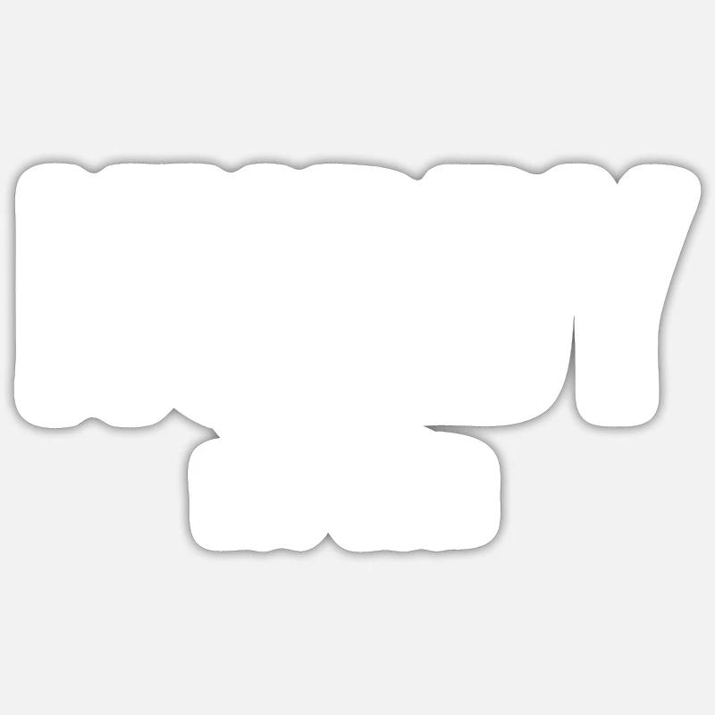 Hubby Est 2013 - Sticker taille S (10 x 10 cm) - blanc mat