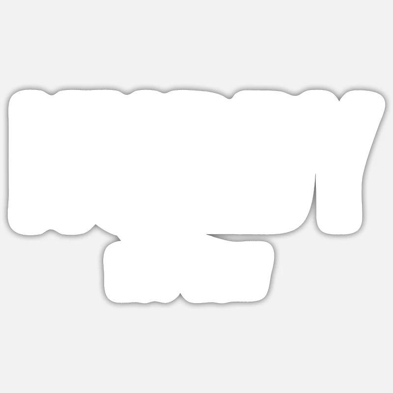Hubby Est 2017 - Sticker taille S (10 x 10 cm) - blanc mat