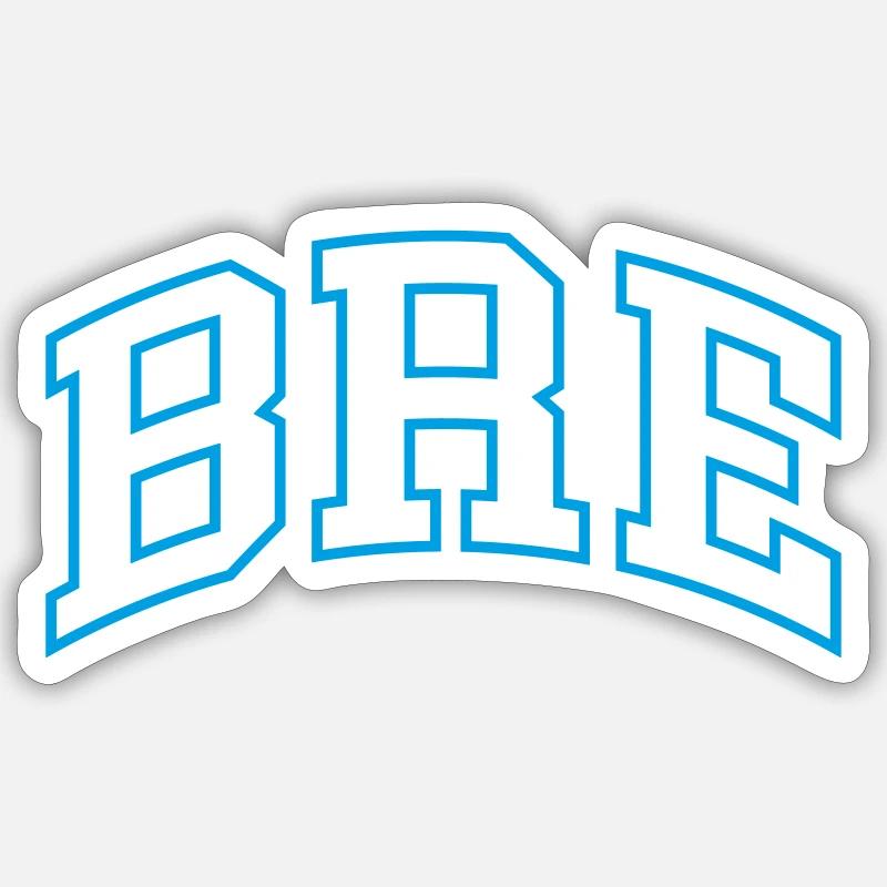Bre - Sticker size S (10 x 10 cm) - white matte