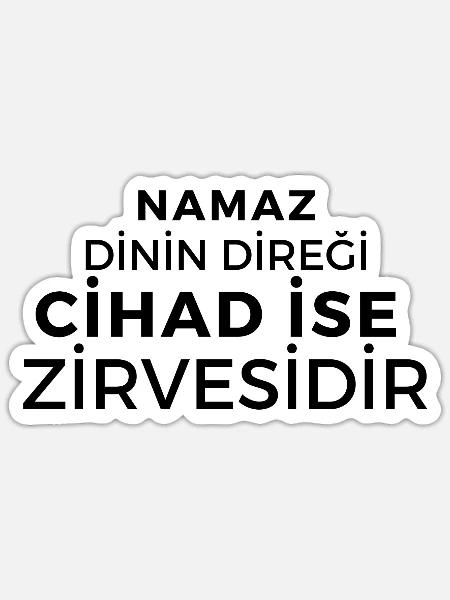 Namaz dinin diregi - Sticker Größe S (10 x 10 cm) - Mattweiß