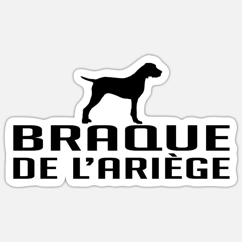 BRAQUE DE L ARIÉGE Hunderasse Jagdhunde Wilsigns Sticker Größe S (10 x 10 cm)