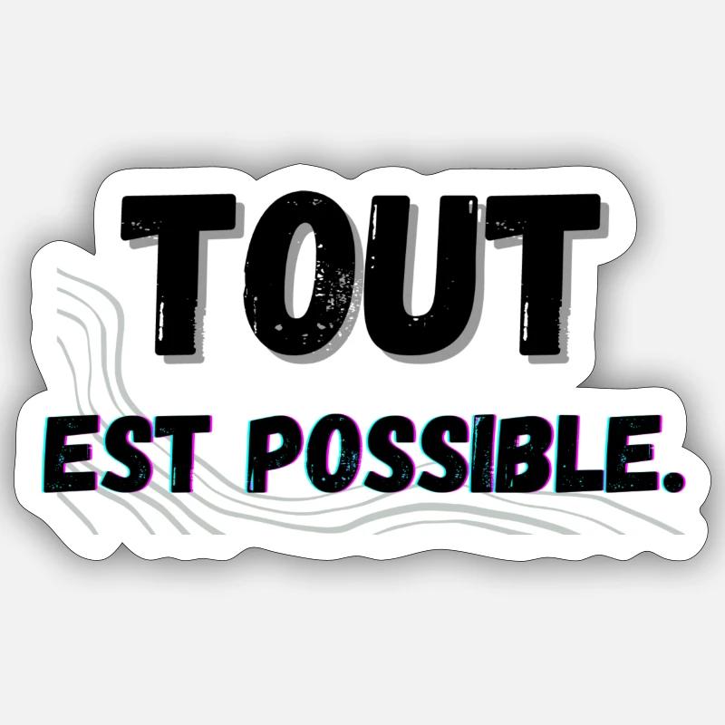 LogoMotivation - Sticker taille S (10 x 10 cm) - blanc mat