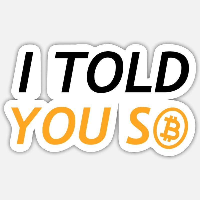Bitcoin Trading Crypto Stocks - Sticker taille S (10 x 10 cm) - blanc mat