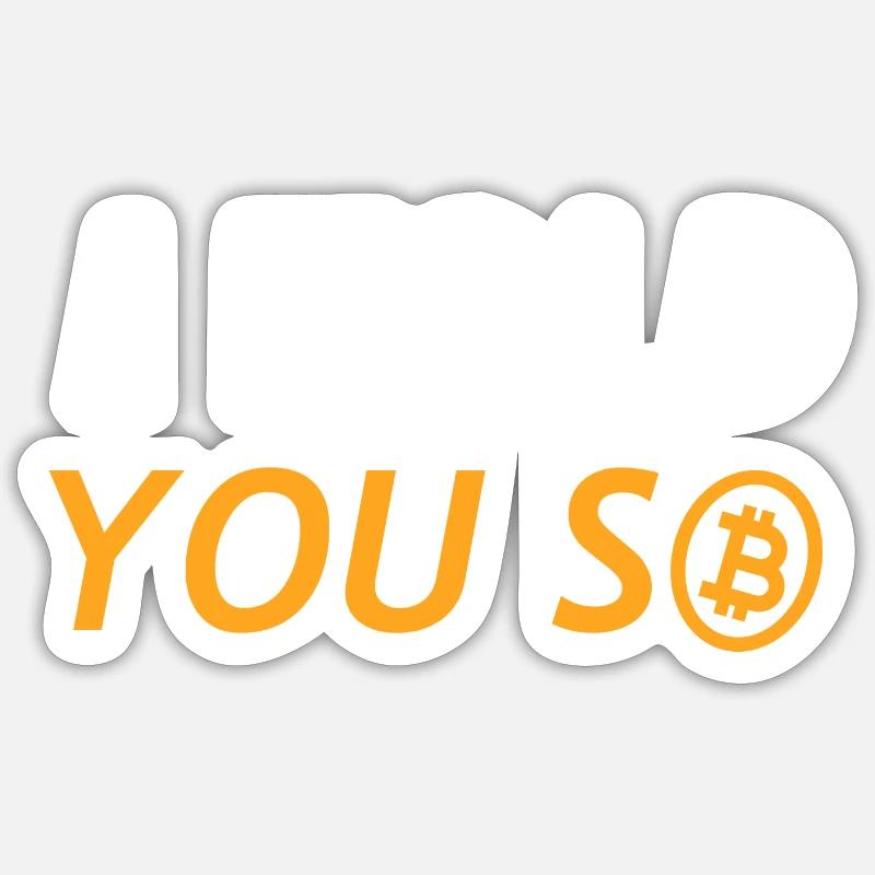 Bitcoin Trading Crypto Stocks - Sticker taille S (10 x 10 cm) - blanc mat