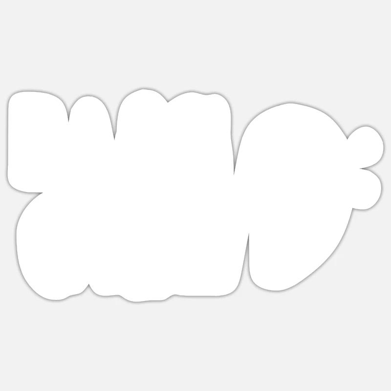 Fille basse Sticker taille S (10 x 10 cm)