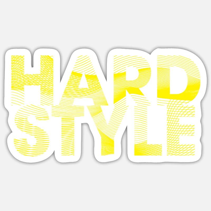 Hardstyle waves Sticker size S (10 x 10 cm)