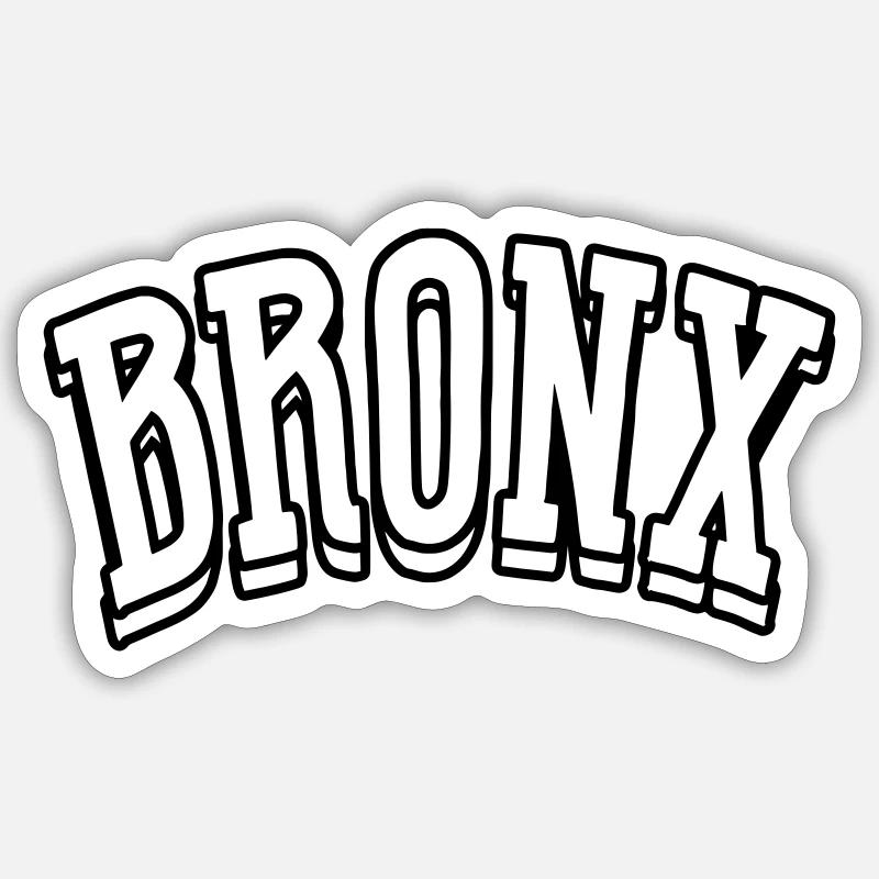 Chemise du Bronx - Sticker taille S (10 x 10 cm) - blanc mat