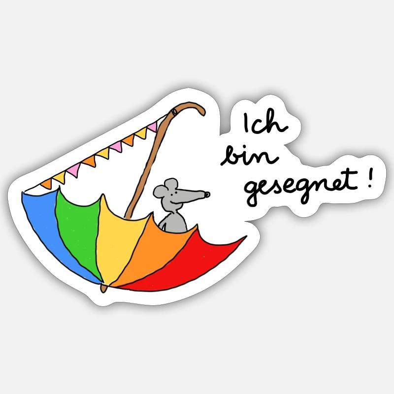 Ich bin gesegnet Sticker Größe S (10 x 10 cm)