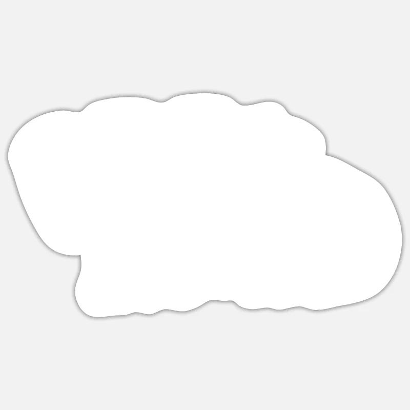 Open mind - Sticker size S (10 x 10 cm) - white matte