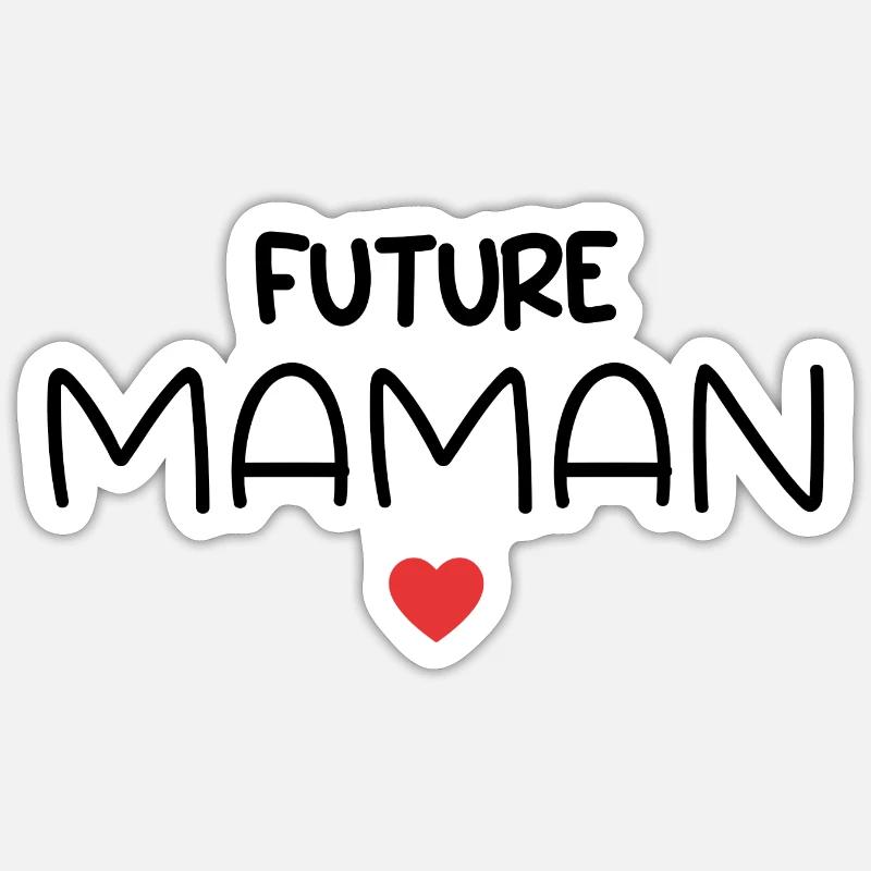 Future Maman Sticker taille S (10 x 10 cm)