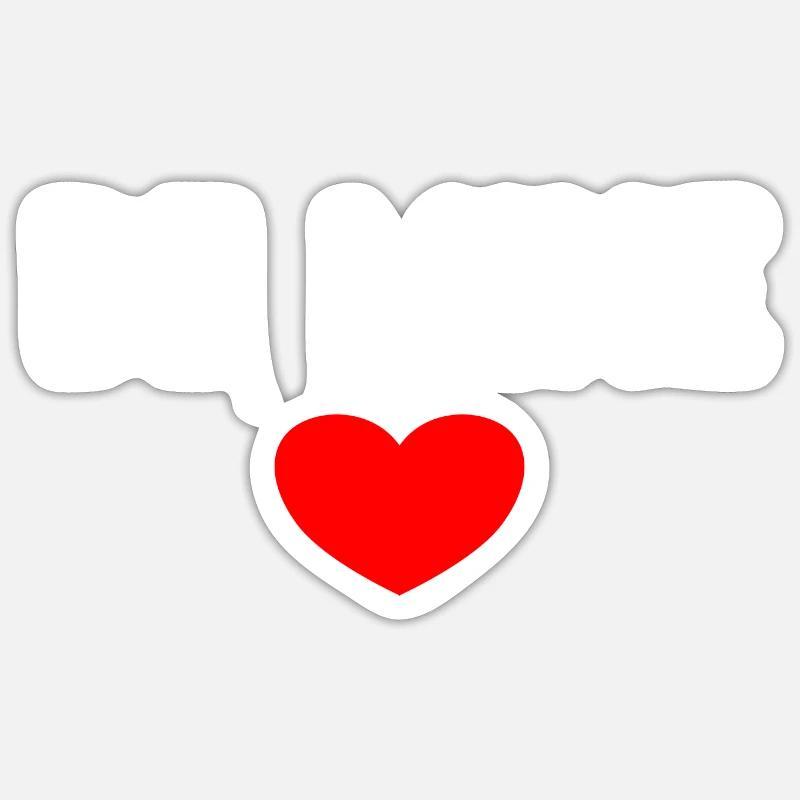Be Mine - Sticker size S (10 x 10 cm) - white matte